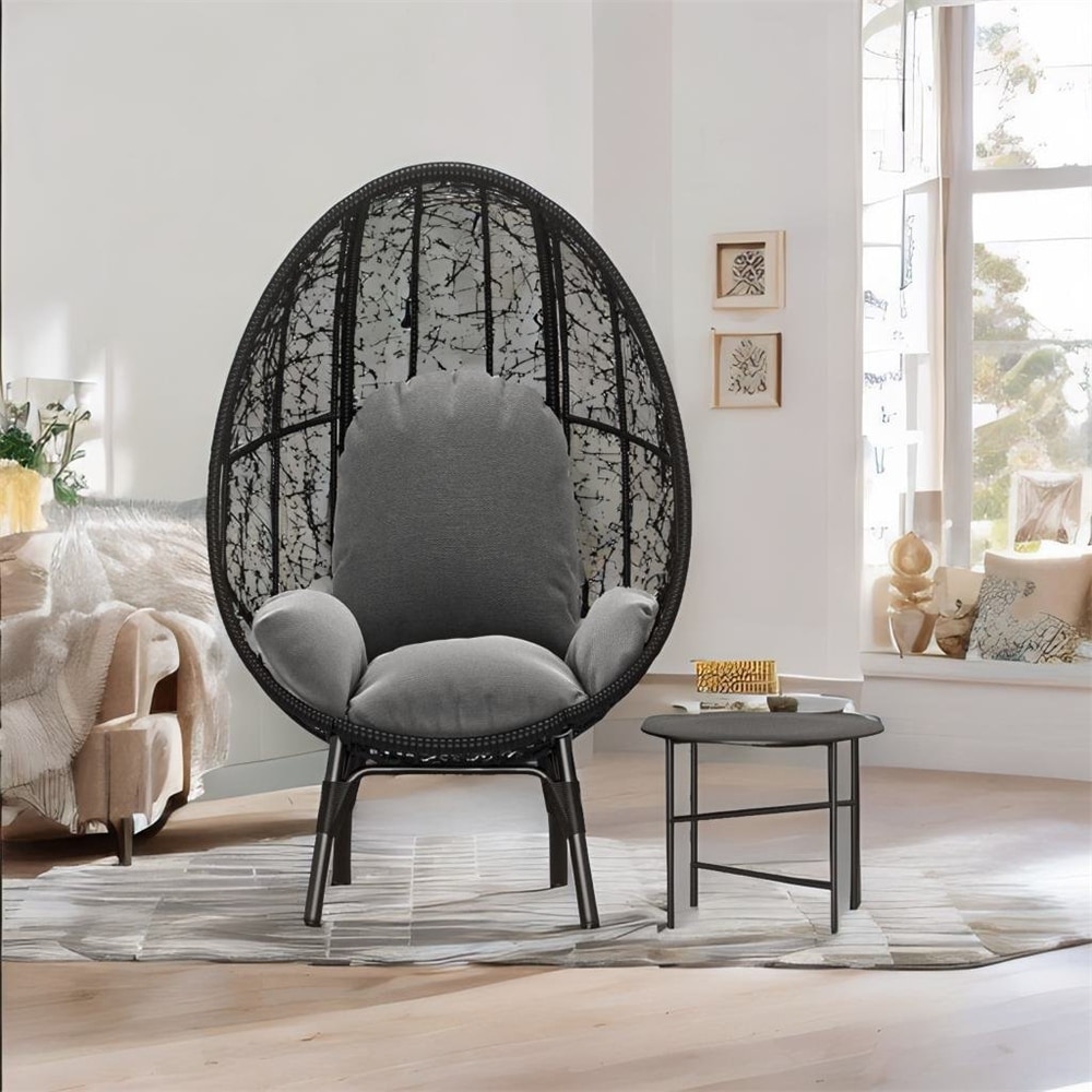 Outdoor Egg Chair with Cushion Oversized Egg Chair - On Sale - Bed Bath &  Beyond - 38288944