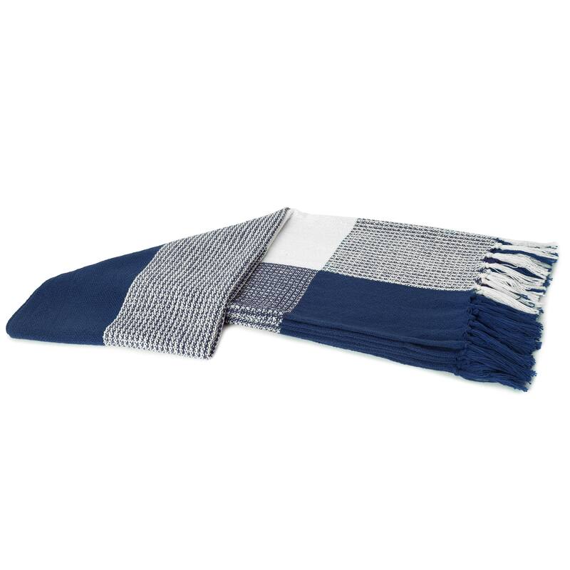 Sevita Hand-Woven Plaid Standard Size Throw Blanket