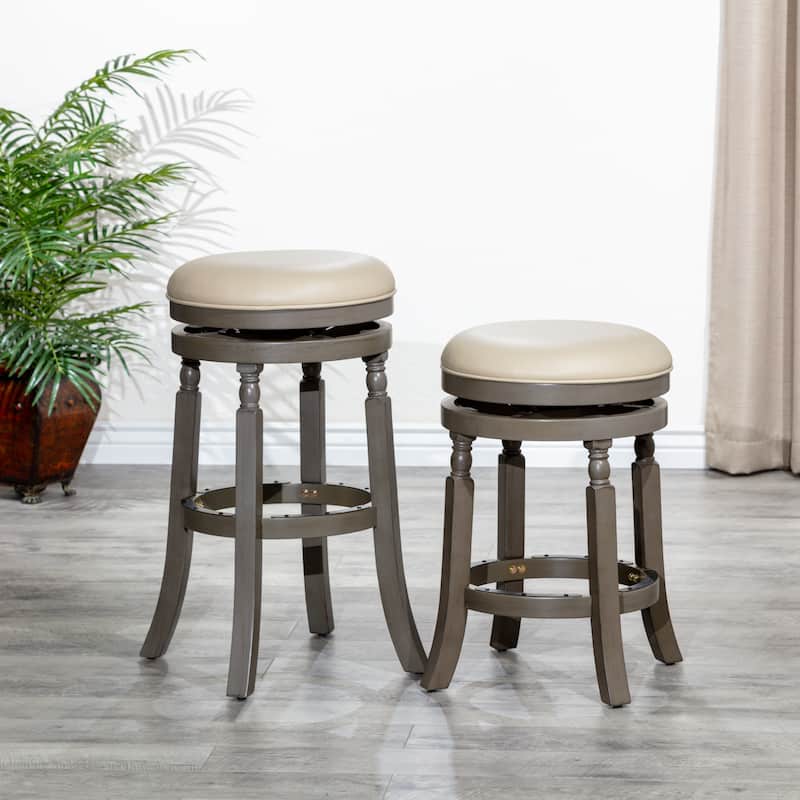 DTY Indoor Living Palmer Lake Backless Swivel Counter or Bar Stool