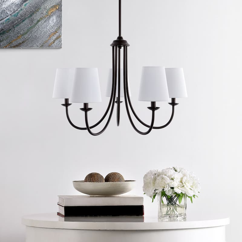 SAFAVIEH Lighting Aletha Chandelier - 26" W x 26" D x 27-57" H