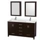 Option Espresso / Giotto Quartz Top / Brushed Chrome