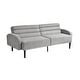 preview thumbnail 3 of 14, Serta Bailey Convertible Sofa in Light Grey Woven Fabric