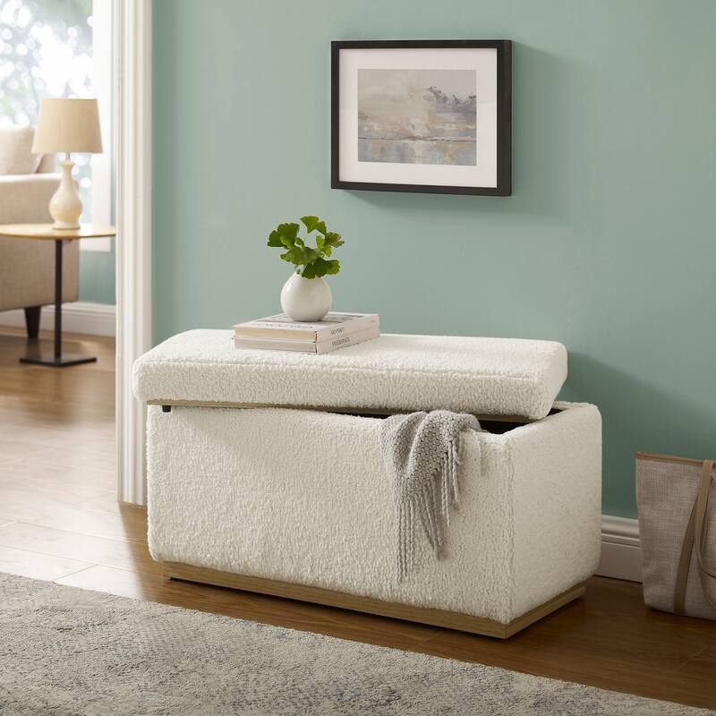 Rue Sherpa Rectangle Storage Ottoman
