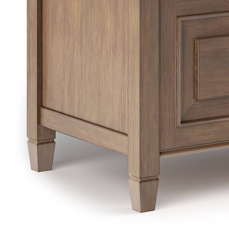 WYNDENHALL Hampshire SOLID WOOD 42 inch Wide Traditional Entryway Storage Bench - 42 W x 18 D x 29.5 H