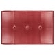 preview thumbnail 5 of 7, SAFAVIEH Red Bicast Leather Cocktail Ottoman