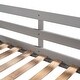 preview thumbnail 26 of 25, Wood Full and Twin Size L-Shaped Bunk Bed with Slide and Short Ladder, Bunk Bed Frame with Slats Support, No Box Spring Needed