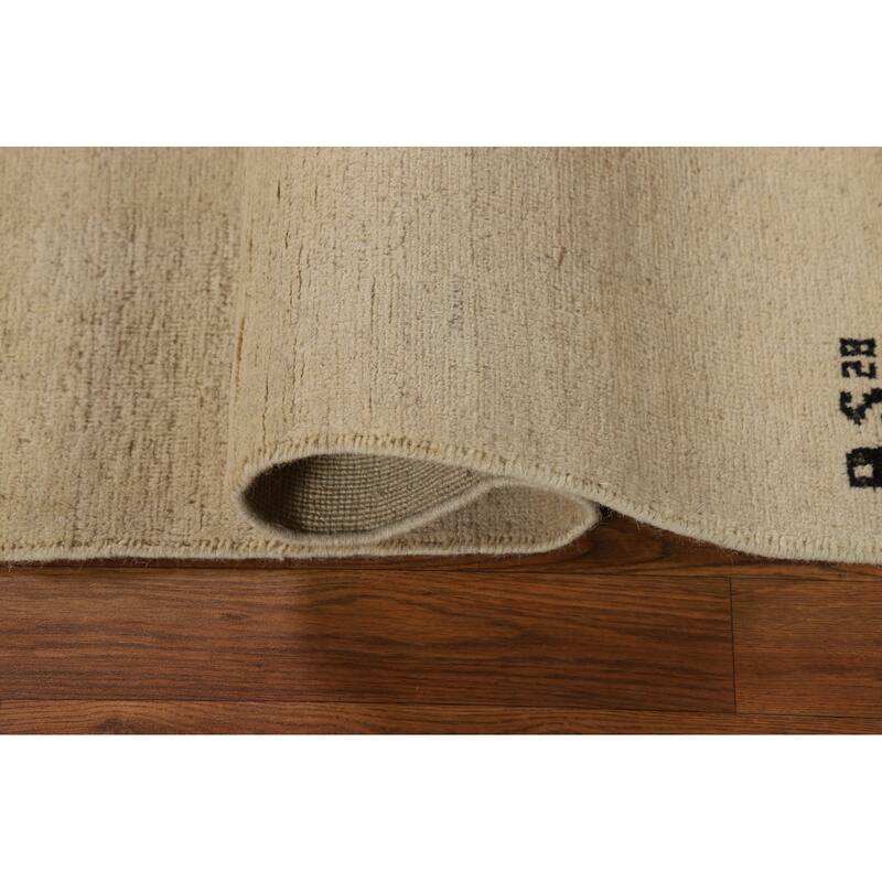 Gabbeh Modern Accent Rug Handmade Contemporary Wool Carpet - 2'7"x 3'11"