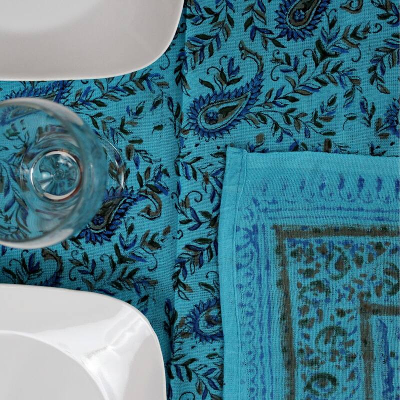 Cotton Paisley Elephant Tablecloth Rectangle Collection