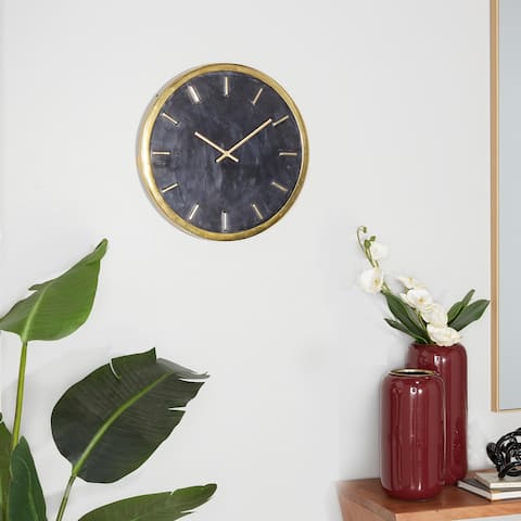 CosmoLiving by Cosmopolitan Marble Glam Wall Clock