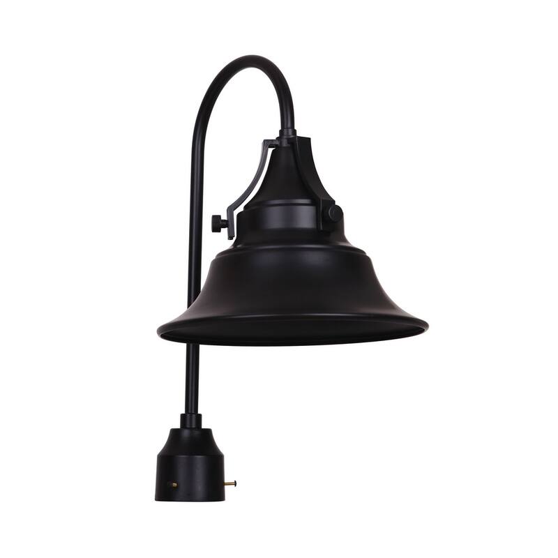 Craftmade Z4415-88 Union Gooseneck Post Light - Midnight