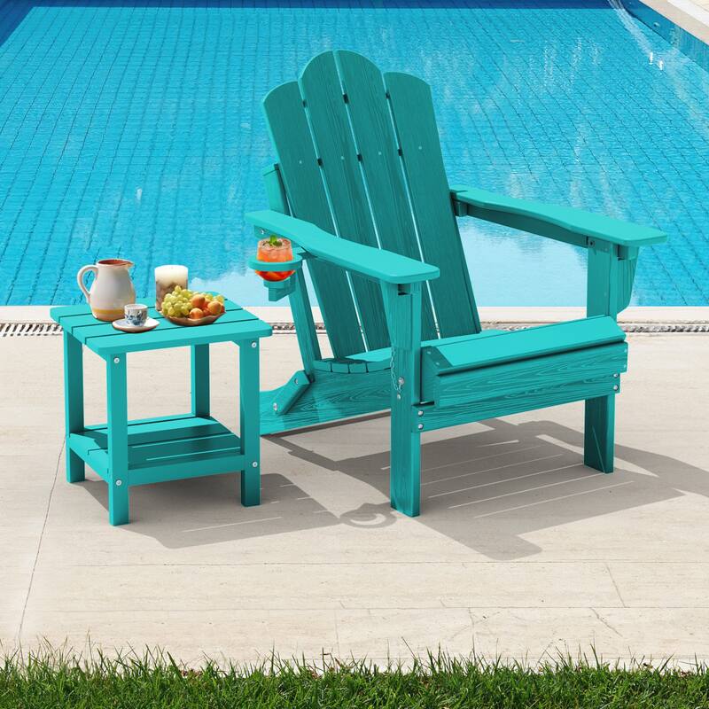 HDPE Plastic Outdoor/Indoor Adjustable Folding Adirondack Chair
