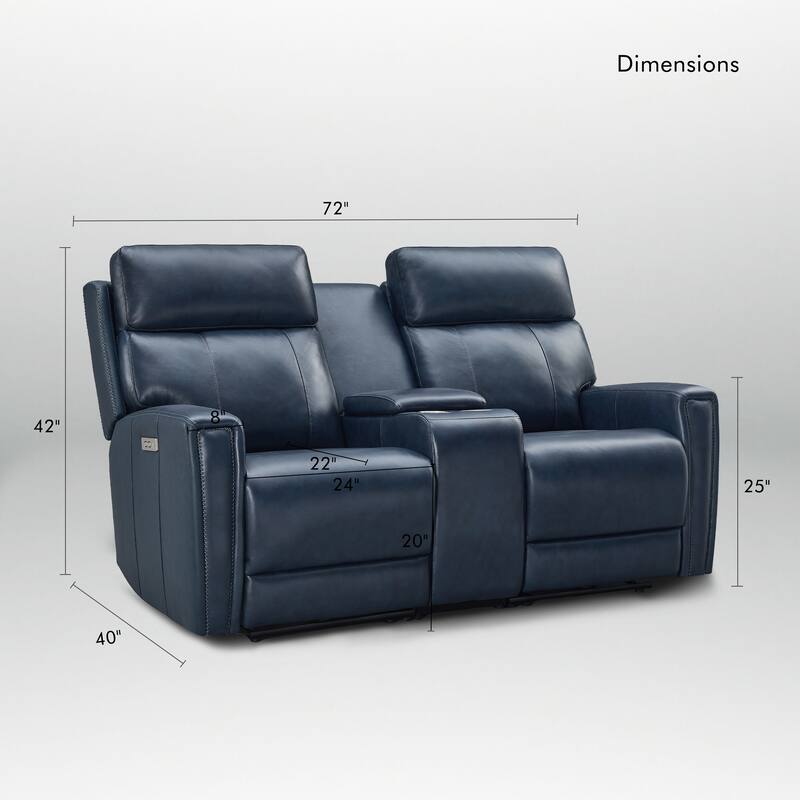 71.5'' Leather Zero Gravity Power Recliner Loveseat Sofa with Power Headrest, USB&USB-C Port
