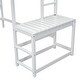 preview thumbnail 5 of 18, Twin High Loft Bed with Ladder landing Platform and Guardrails, White