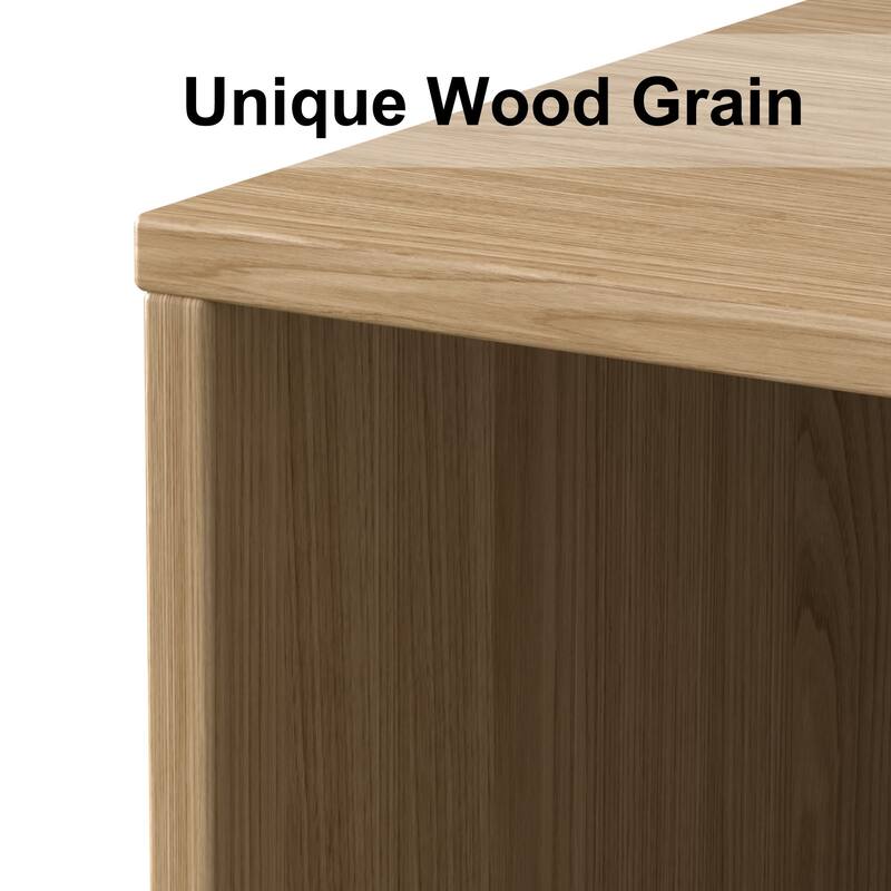 67" Solid Wood 6-Shelf Bookcase Storage