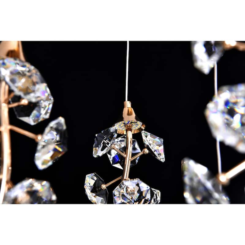 Cascading Crystal LED Linear Chandelier