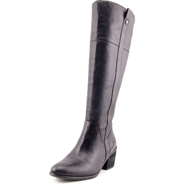 Vince Camuto Mordona Women Round Toe Leather Black Knee High Boot