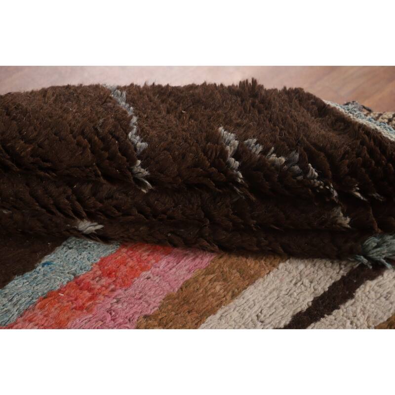 Moroccan Oriental Area Rug Handmade Wool Carpet - 8'2" x 10'7"
