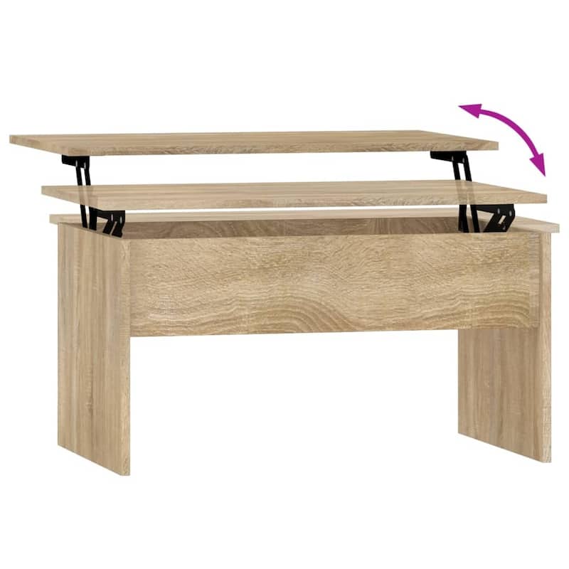 vidaXL Coffee Table Lift Top End Table Accent Side Sofa Table Engineered Wood - 31.5" x 19.9" x 16.3"