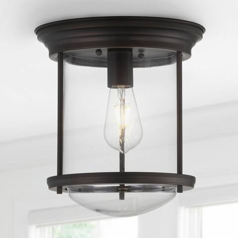 Orbe 10.25" Metal/Glass LED Flush Mount, by JONATHAN Y