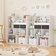 preview thumbnail 6 of 4, 47.8in Kids Bookshelf with Drawers