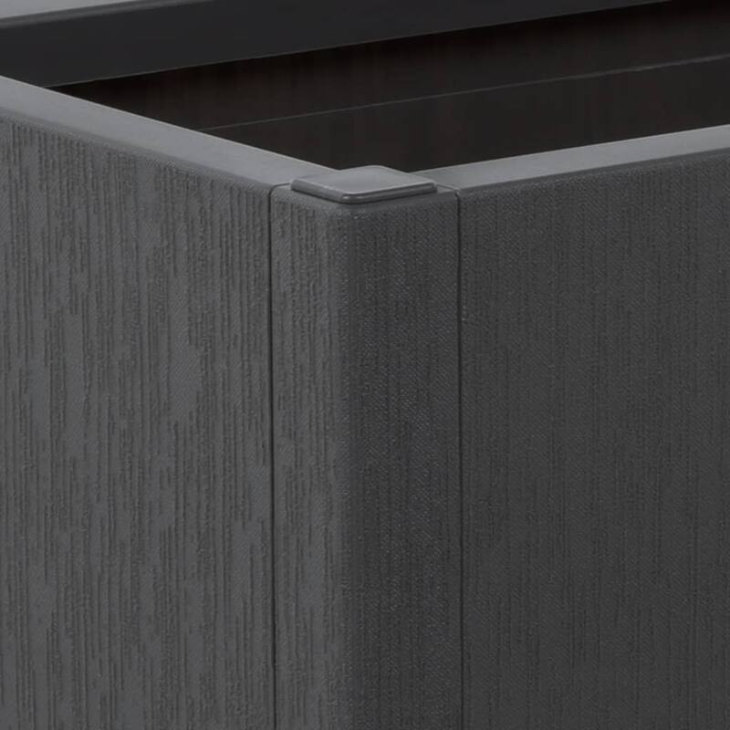 vidaXL Garden Planter White Polypropylene Medium Durable Planter - 14.2 x 31.5 x 13.8