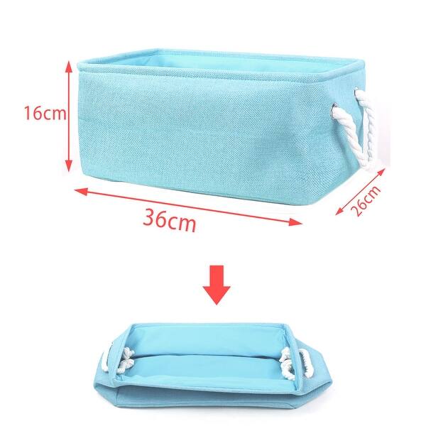 Canvas Toy Bins for Laundry Clothes Storage Home Organizer Bed Bath