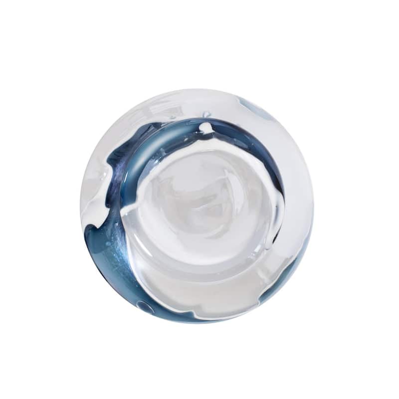 Glacier Bay Layered Cylindrical Glass Vase- Tall