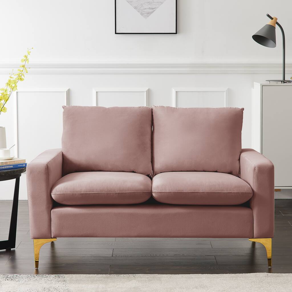 Modern Classic Velvet Loveseat