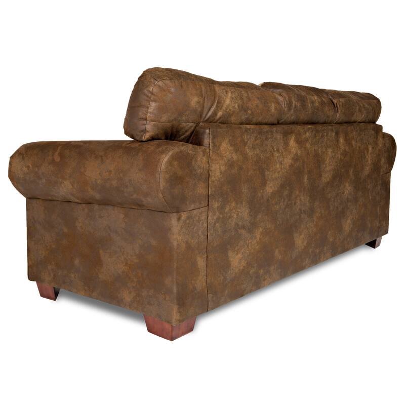 Alpine Brown Rustic Lodge Sleeper Sofa