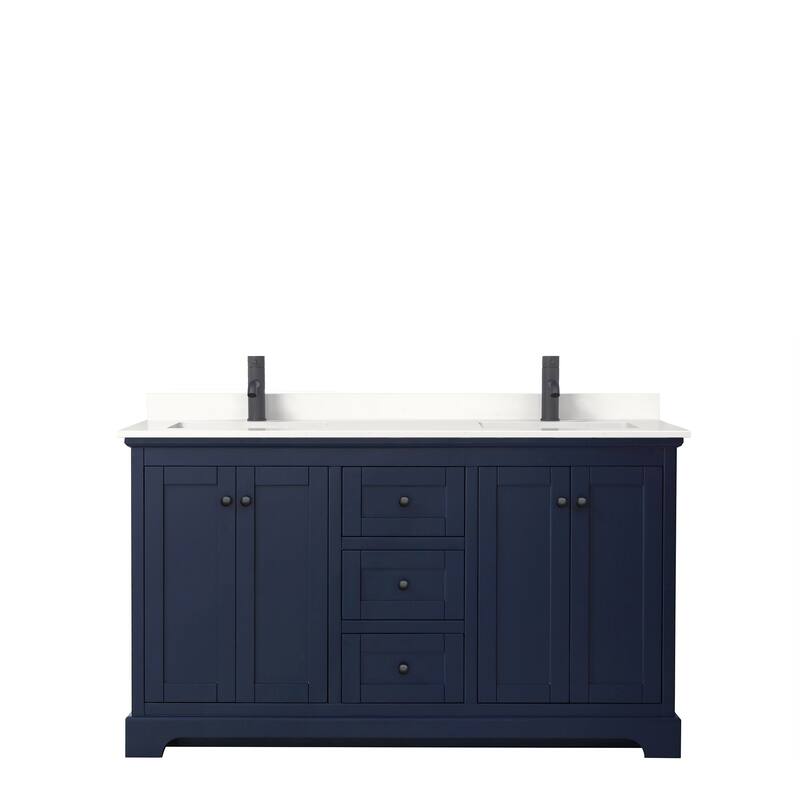 Avery 60-inch Double Vanity, Quartz Top