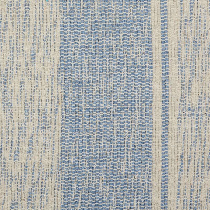 DII French Blue Variegated Plaid Recycled Yarn Rug (Set of 2) - Big