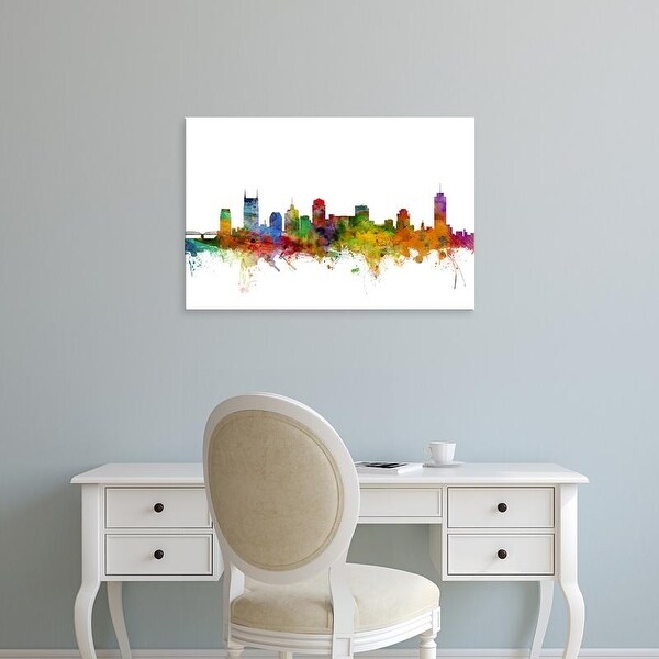 Easy Art Prints Michael Tompsett's 'Nashville Tennessee Skyline' Premium Canvas Art