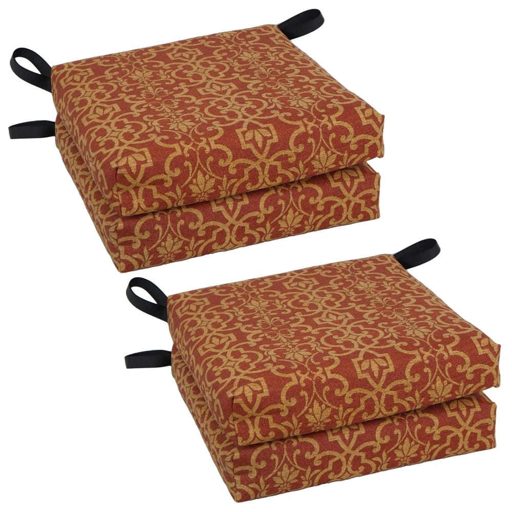 16-inch Indoor/Outdoor Chair Cushions (Set of 4) - 16 x 16
