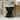 Roomfitters Prismatic Symmetry Wood Grain Outdoor Side Table, Hourglass Concrete Accent Table, Modern Patio End