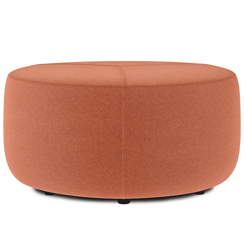 WYNDENHALL Brea 32 inch Wide Contemporary Irregular Ottoman Bench