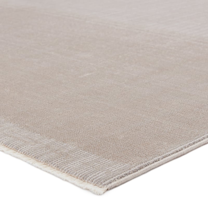 Arion Solid Taupe/ Light Gray Area Rug
