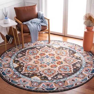 SAFAVIEH Riviera Machine Washable Slip Resistant Wilma Oriental Rug