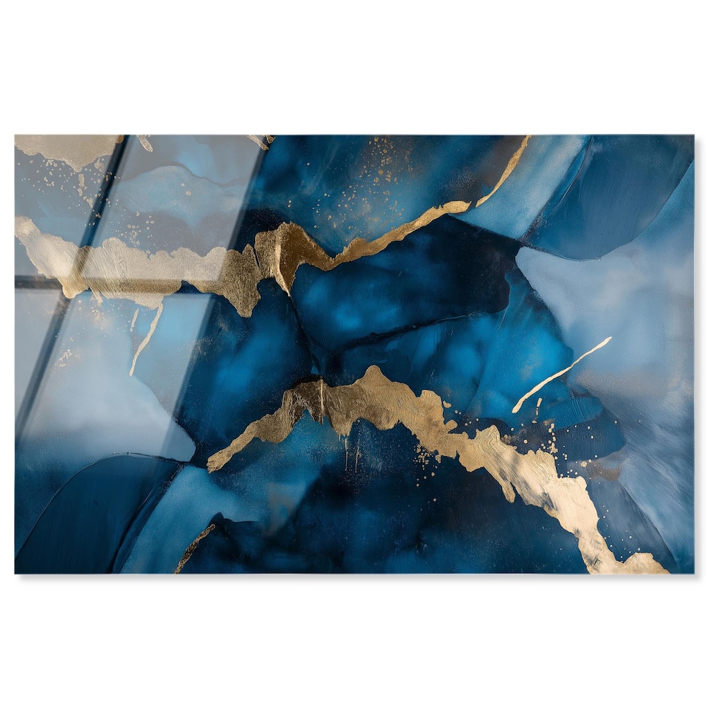 Dark Texture Golden Touch III Acrylic by Art Remedy, Ready to Hang