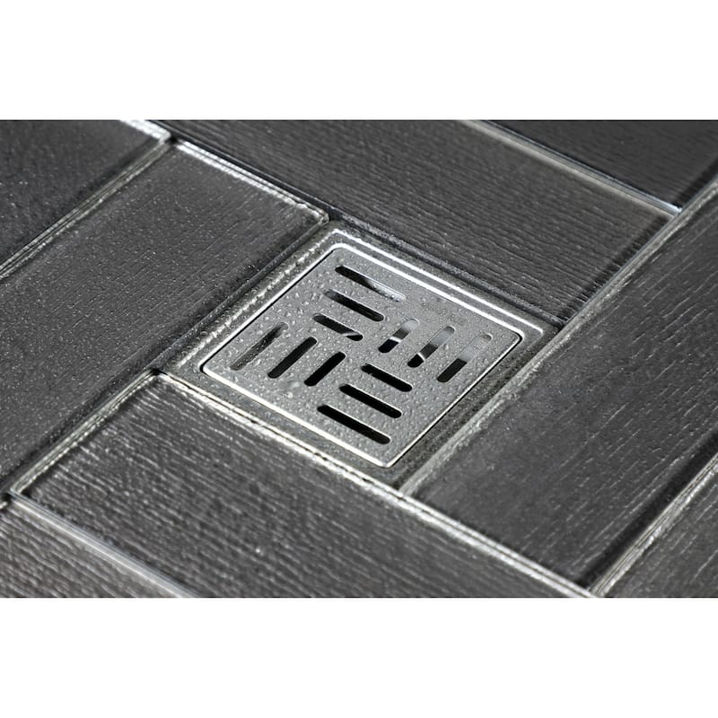 Kingston Brass BSF4410 Watercourse 4" Square Shower Drain