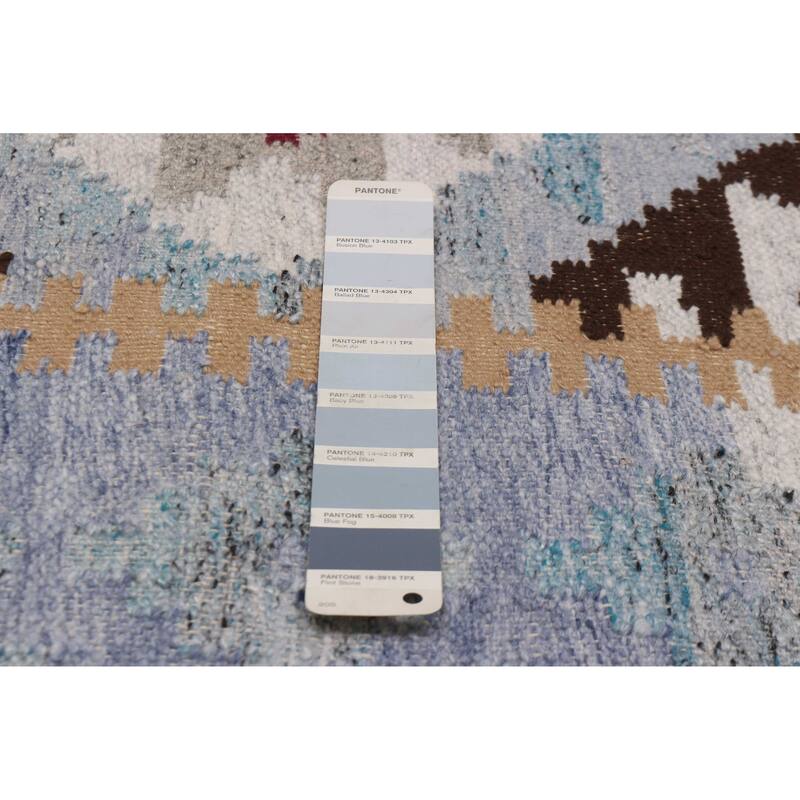 Ankara Denim Blue Kilim 5'0" x 8'0" - 5'0 x 8'0