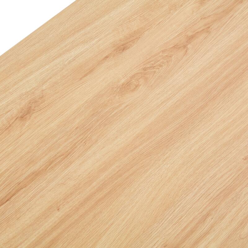 A modern and practical coffee table. The double layered coffee table is made of MDF material