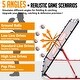 preview thumbnail 11 of 11, Zealfeel 4 x 4.5 ft Baseball Rebounder Steel Pitch Back Net with 2 Strike Zones and Bag