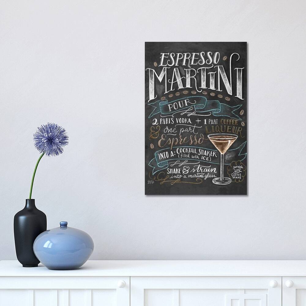 iCanvas "Espresso Martini Recipe" by Lily & Val Canvas Print