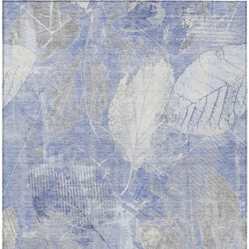 HomeRoots Floral Transitional Rectangle Outdoor Rug