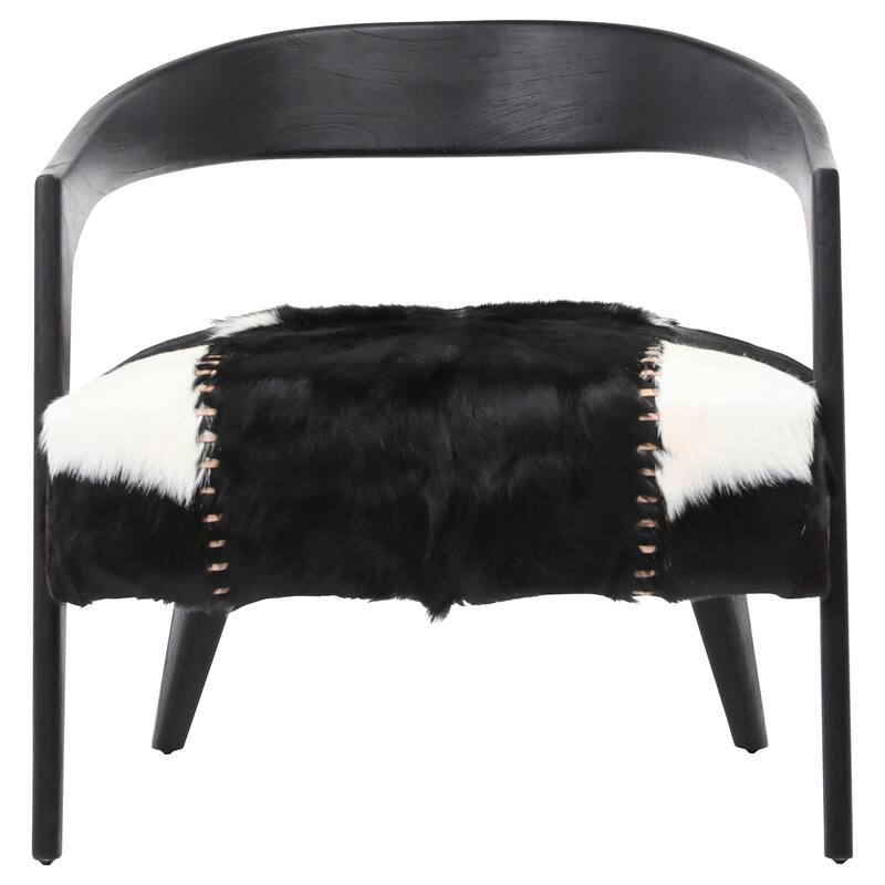 Luka Goat Hide Upholstered Occasional Chair