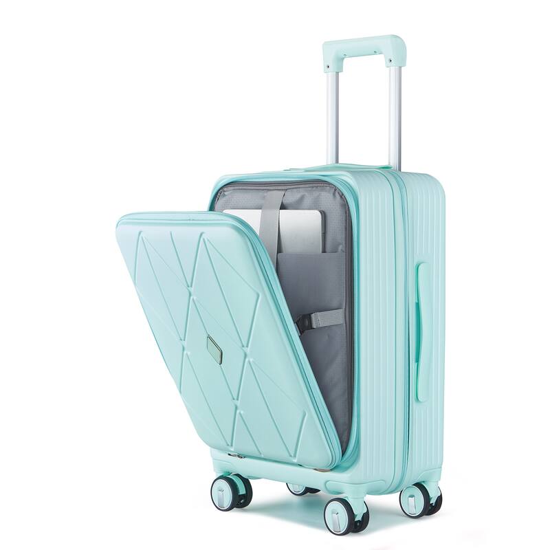20/24/28 3-Piece Modern Expandable Luggage Sets, Hard-shell Luggage with Front Pocket and TSA Lock, for Boarding Travel