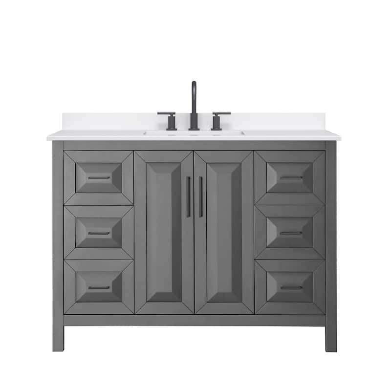 Wyndham Collection WCV252548S-QTZ-US3MXX Daria 48" Free Standing