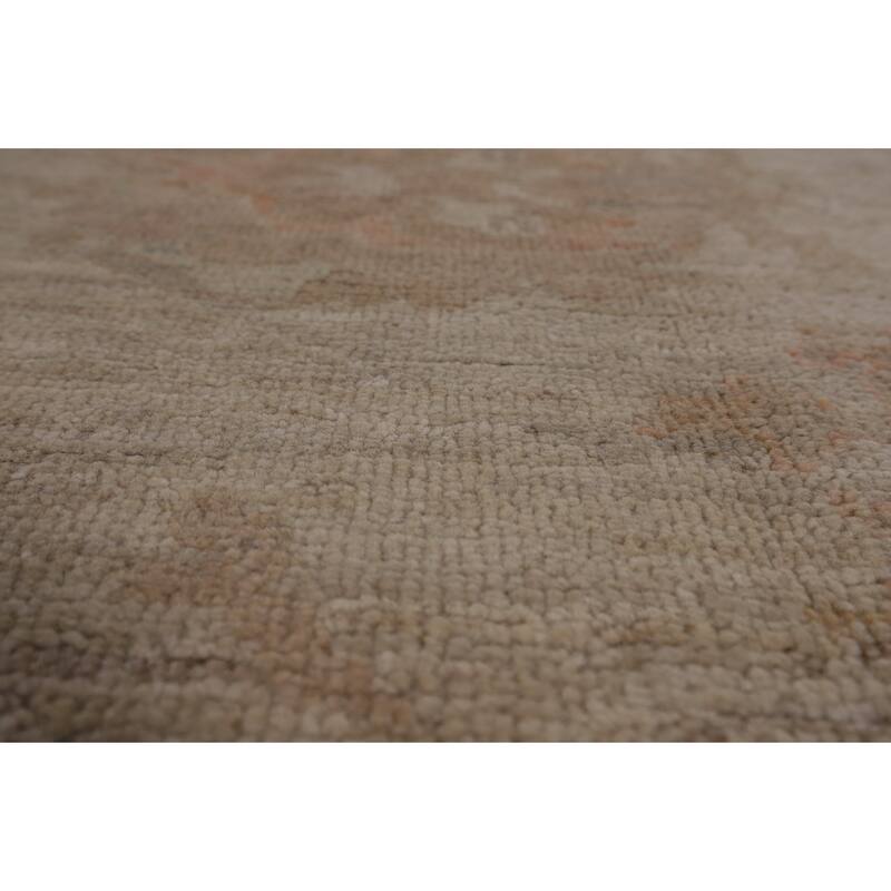Oushak Turkish Area Rug Vegetable Dye Handmade Wool Carpet - 8'3"x 9'8"