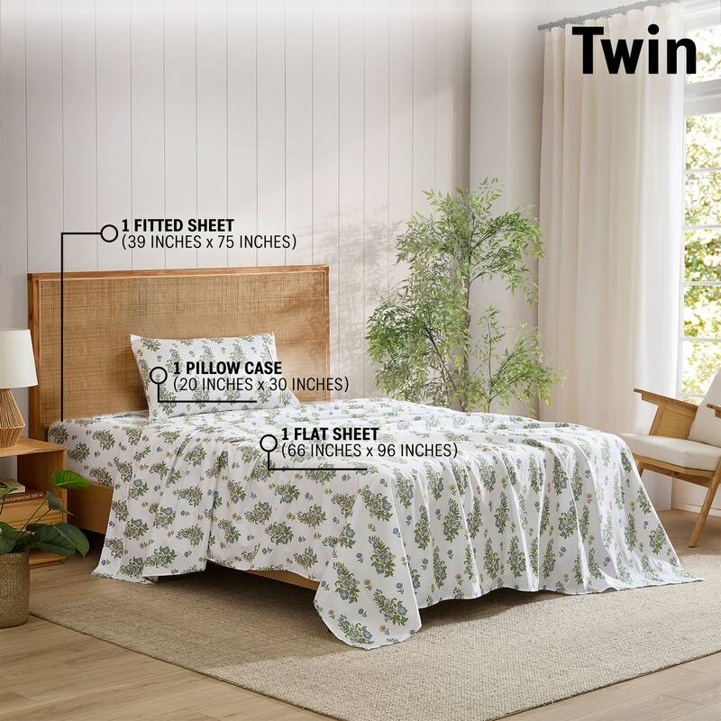HLC.ME Floral Printed Ultra Soft Bed Sheets Set