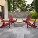 preview thumbnail 75 of 126, All-weather Poly Resin Wood Outdoor Adirondack Chair (Set of 4)
